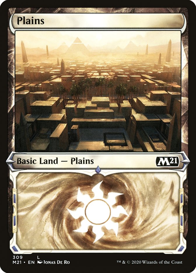 Plains (309) (Showcase) [Core Set 2021] | Pegasus Games WI