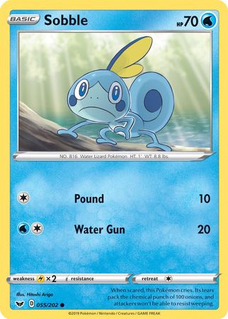 Sobble (055/202) (Premium Collection) [Sword & Shield: Base Set] | Pegasus Games WI