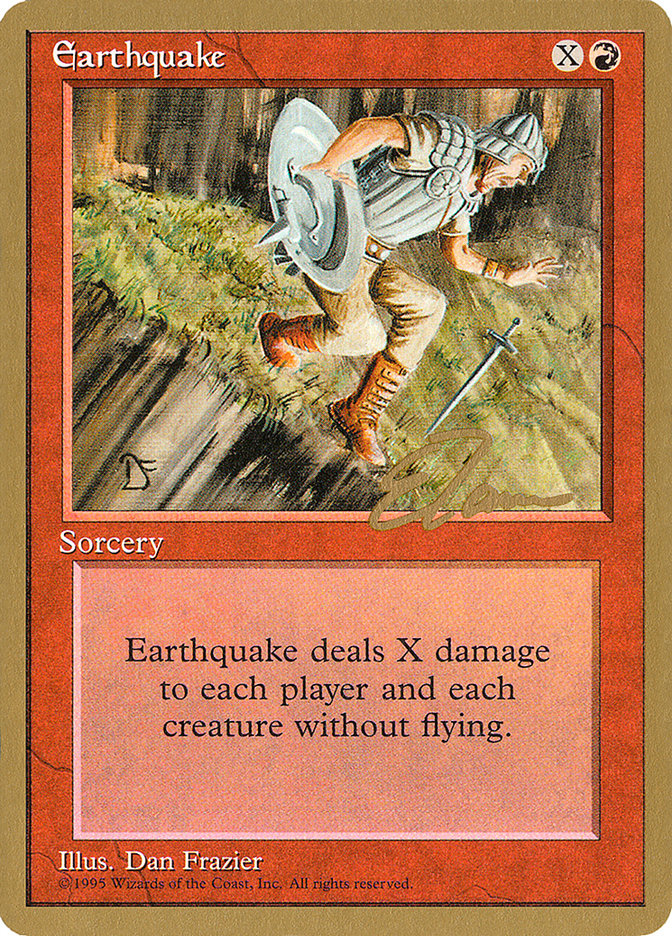 Earthquake (Eric Tam) [Pro Tour Collector Set] | Pegasus Games WI