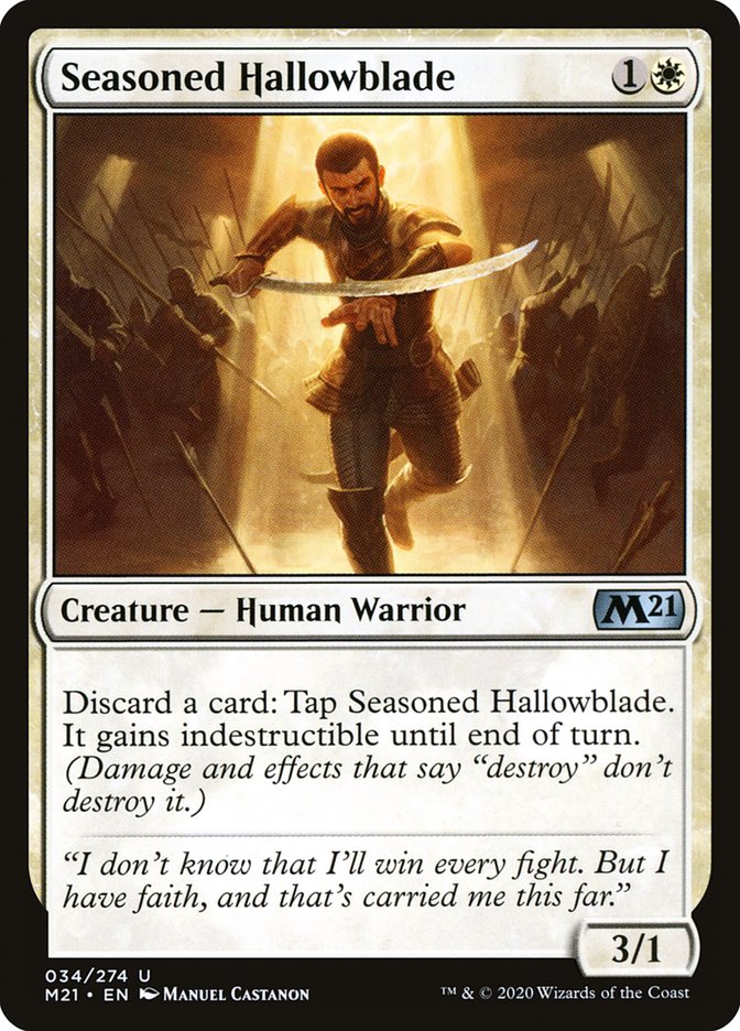 Seasoned Hallowblade [Core Set 2021] | Pegasus Games WI