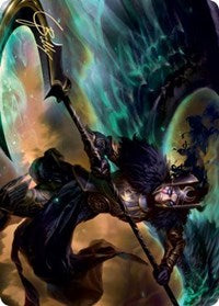 Vengeful Reaper Art Card (Gold-Stamped Signature) [Kaldheim Art Series] | Pegasus Games WI