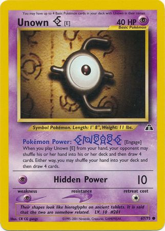 Unown [E] (67/75) [Neo Discovery Unlimited] | Pegasus Games WI