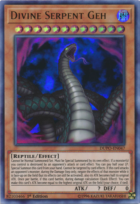 Divine Serpent Geh [DUPO-EN047] Ultra Rare | Pegasus Games WI