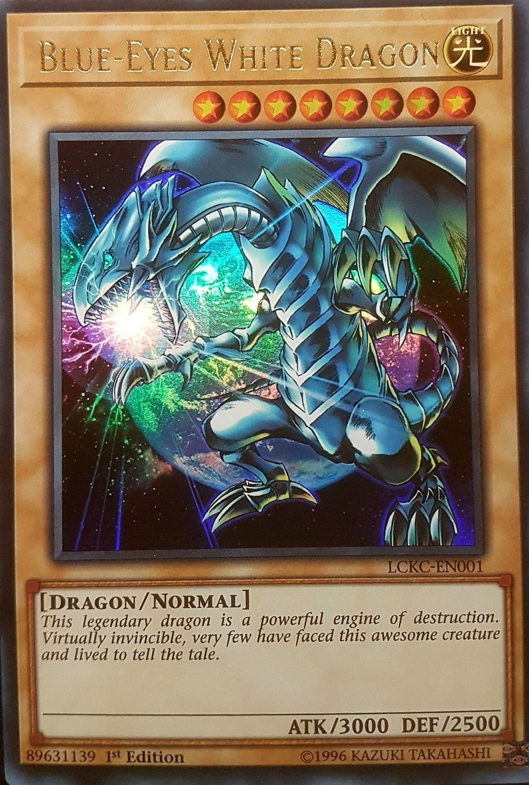 Blue-Eyes White Dragon (Version 3) [LCKC-EN001] Ultra Rare | Pegasus Games WI