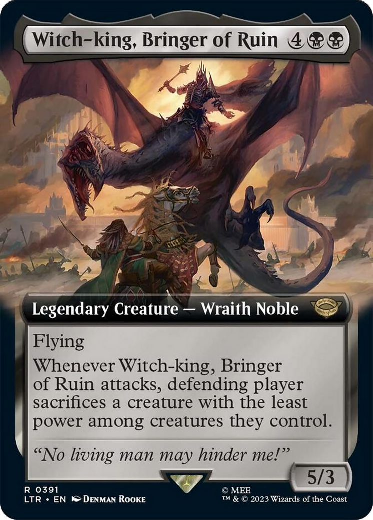 Witch-king, Bringer of Ruin (Extended Alternate Art) [The Lord of the Rings: Tales of Middle-Earth] | Pegasus Games WI