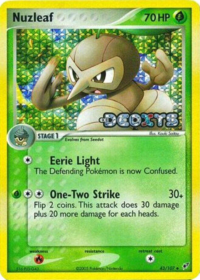 Nuzleaf (43/107) (Stamped) [EX: Deoxys] | Pegasus Games WI