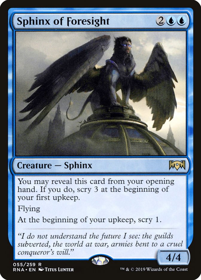 Sphinx of Foresight [Ravnica Allegiance] | Pegasus Games WI