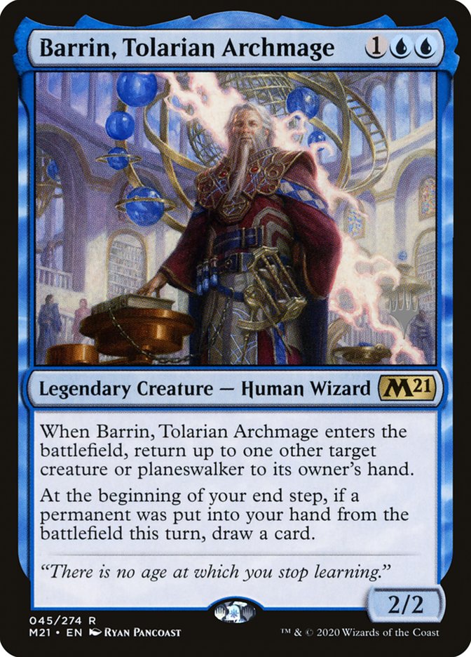Barrin, Tolarian Archmage (Promo Pack) [Core Set 2021 Promos] | Pegasus Games WI