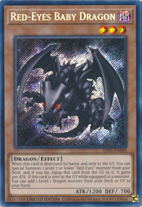 Red-Eyes Baby Dragon [LDS1-EN010] Secret Rare | Pegasus Games WI