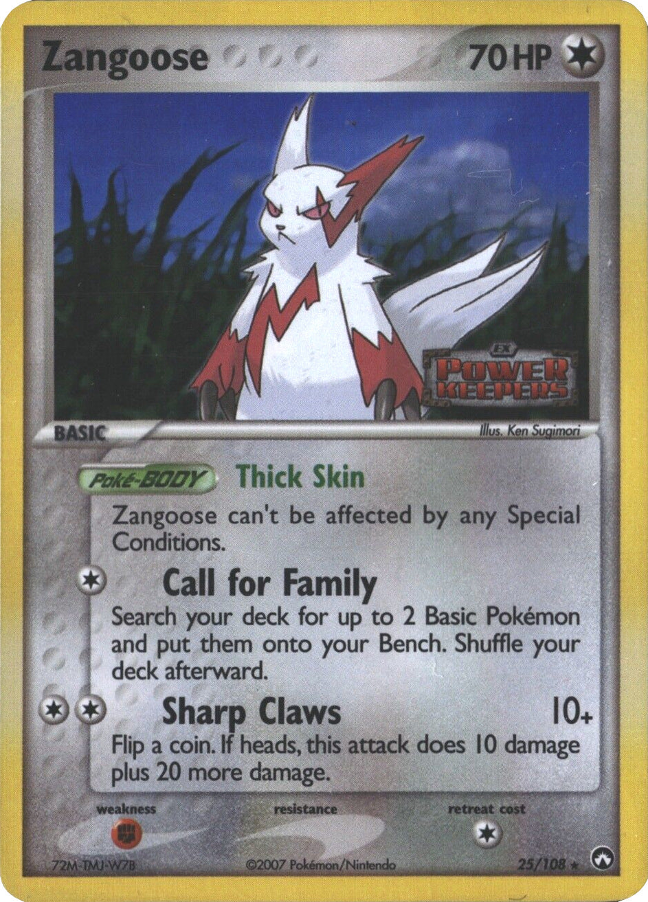 Zangoose (25/108) (Stamped) [EX: Power Keepers] | Pegasus Games WI