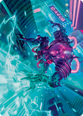 Surgehacker Mech Art Card [Kamigawa: Neon Dynasty Art Series] | Pegasus Games WI