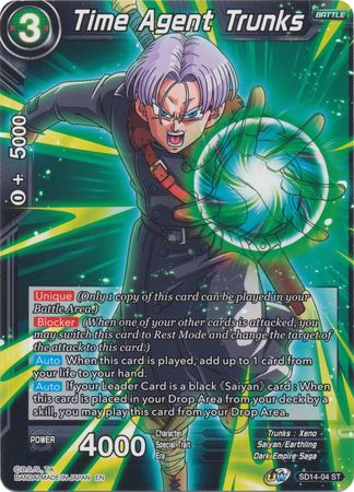Time Agent Trunks (Starter Deck - Saiyan Wonder) [SD14-04] | Pegasus Games WI