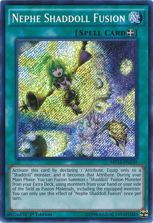 Nephe Shaddoll Fusion [MP15-EN230] Secret Rare | Pegasus Games WI