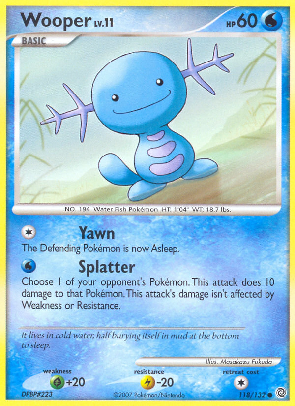 Wooper (118/132) [Diamond & Pearl: Secret Wonders] | Pegasus Games WI