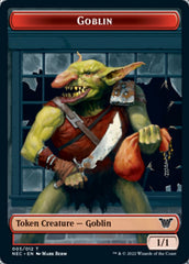 Smoke Blessing // Goblin Double-Sided Token [Kamigawa: Neon Dynasty Commander Tokens] | Pegasus Games WI