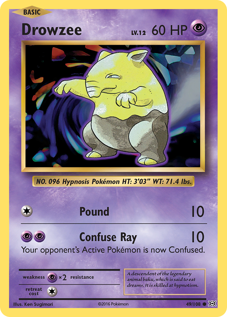 Drowzee (49/108) [XY: Evolutions] | Pegasus Games WI