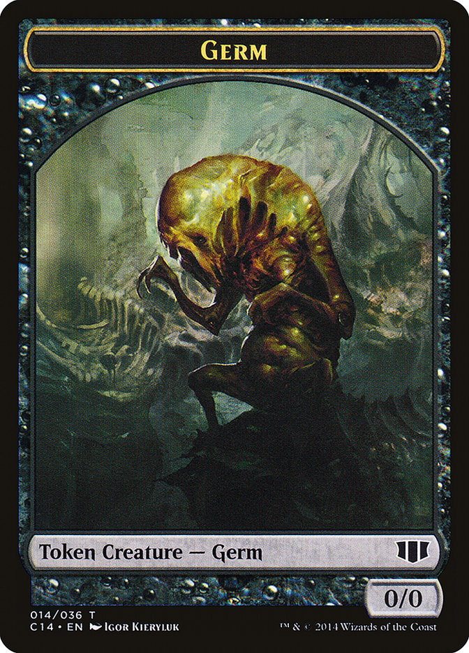 Germ // Zombie (016/036) Double-Sided Token [Commander 2014 Tokens] | Pegasus Games WI