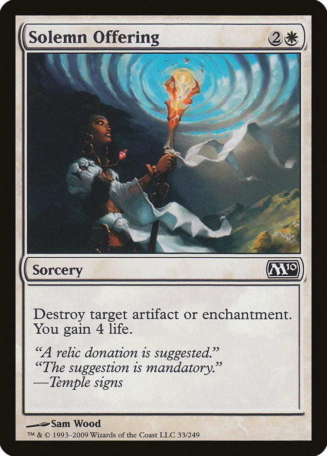 Solemn Offering [Magic 2010] | Pegasus Games WI