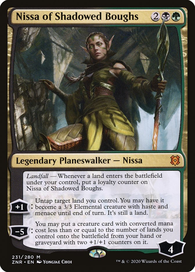 Nissa of Shadowed Boughs [Zendikar Rising] | Pegasus Games WI