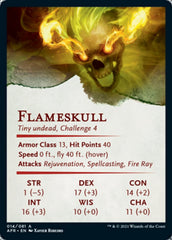 Flameskull Art Card [Dungeons & Dragons: Adventures in the Forgotten Realms Art Series] | Pegasus Games WI