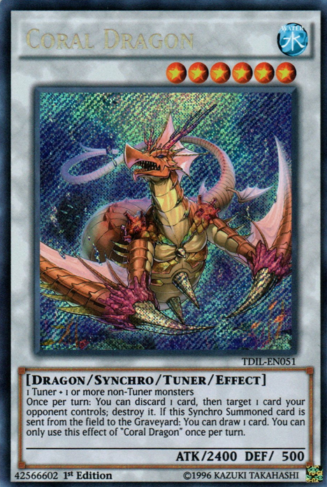 Coral Dragon [TDIL-EN051] Secret Rare | Pegasus Games WI