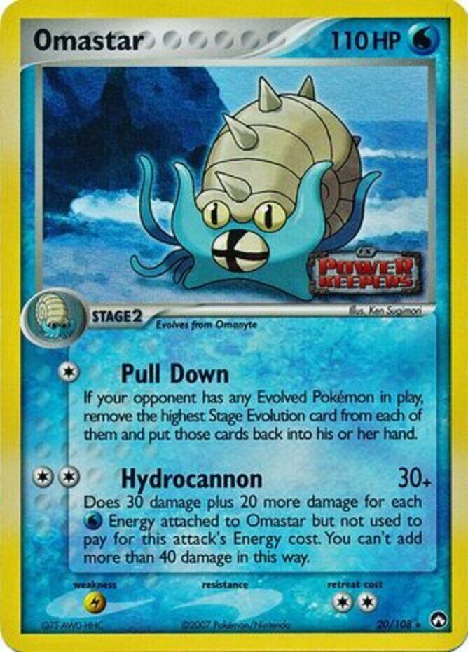 Omastar (20/108) (Stamped) [EX: Power Keepers] | Pegasus Games WI