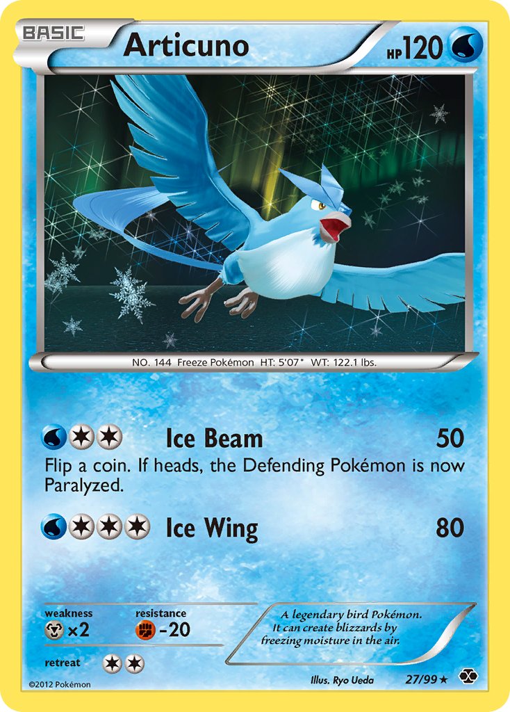 Articuno (27/99) (Blister Exclusive) [Black & White: Next Destinies] | Pegasus Games WI