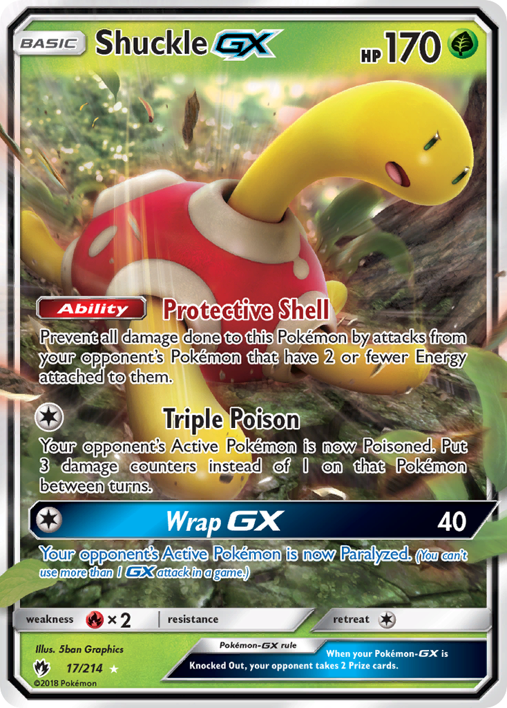 Shuckle GX (17/214) [Sun & Moon: Lost Thunder] | Pegasus Games WI