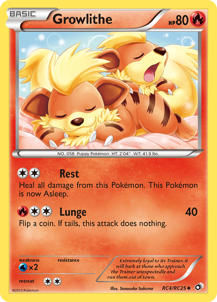 Growlithe (RC4/RC25) [Black & White: Legendary Treasures] | Pegasus Games WI