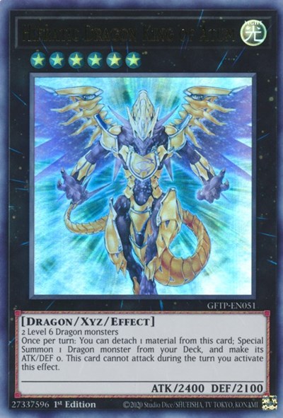 Hieratic Dragon King of Atum [GFTP-EN051] Ultra rare | Pegasus Games WI