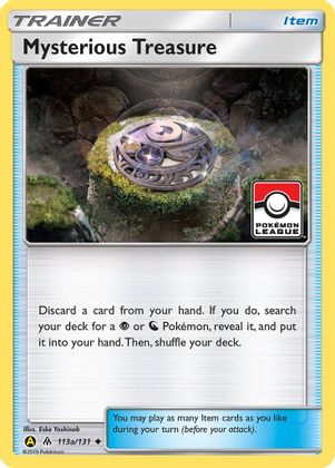Mysterious Treasure (113a/131) (League Promo) [Sun & Moon: Forbidden Light] | Pegasus Games WI