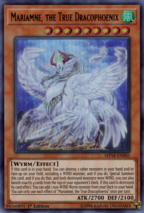 Mariamne, the True Dracophoenix [MP18-EN005] Ultra Rare | Pegasus Games WI