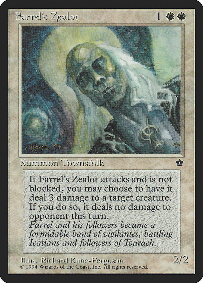 Farrel's Zealot (Richard Kane Ferguson) [Fallen Empires] | Pegasus Games WI