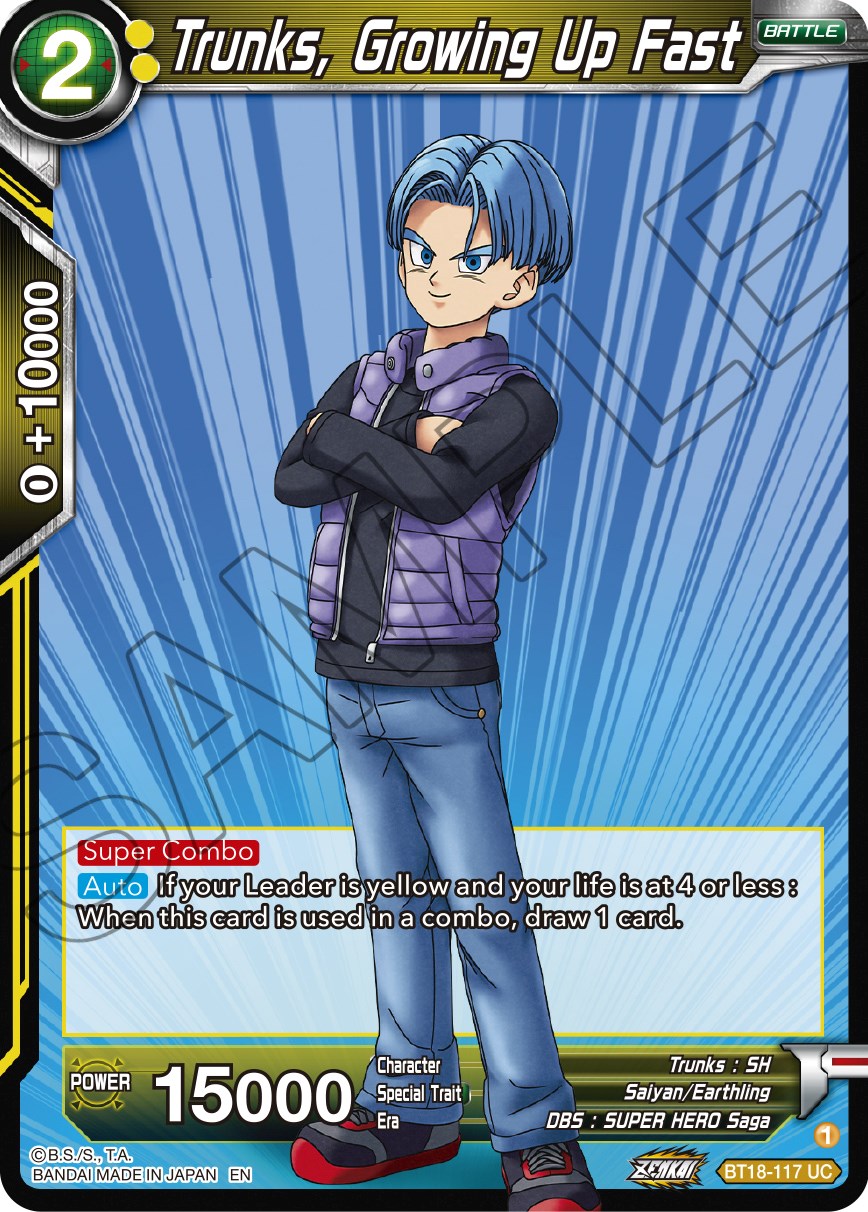 Trunks, Growing Up Fast (BT18-117) [Dawn of the Z-Legends] | Pegasus Games WI