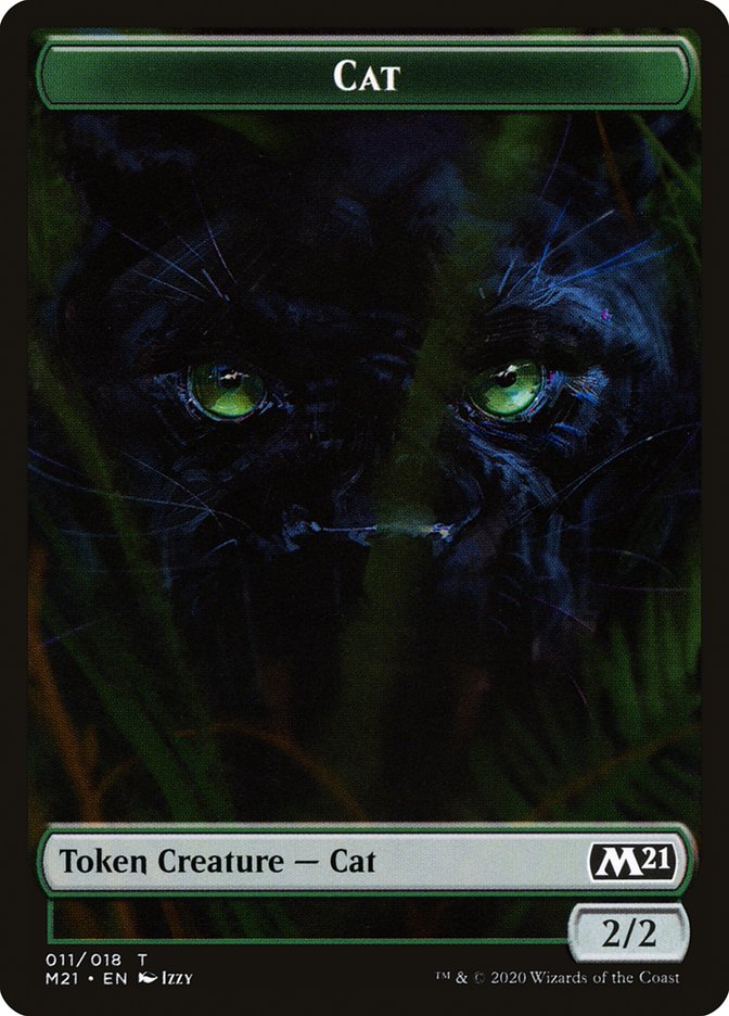 Bird // Cat (011) Double-Sided Token [Core Set 2021 Tokens] | Pegasus Games WI