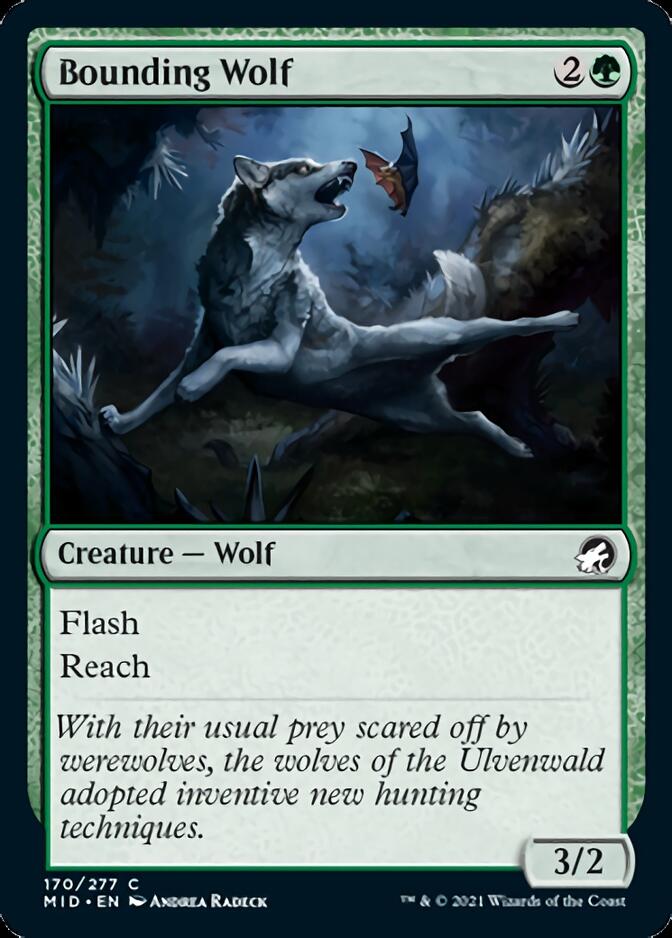 Bounding Wolf [Innistrad: Midnight Hunt] | Pegasus Games WI