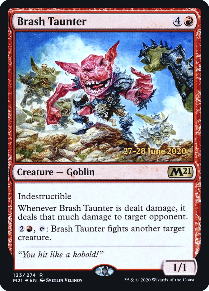 Brash Taunter [Core Set 2021 Prerelease Promos] | Pegasus Games WI