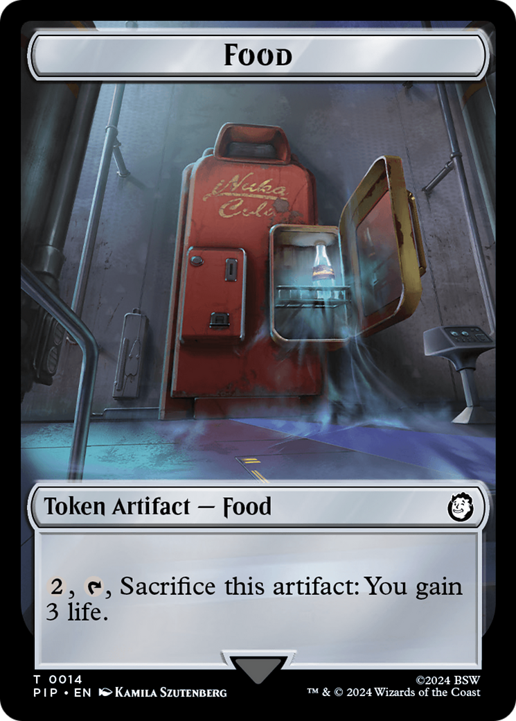 Robot // Food (0014) Double-Sided Token [Fallout Tokens] | Pegasus Games WI