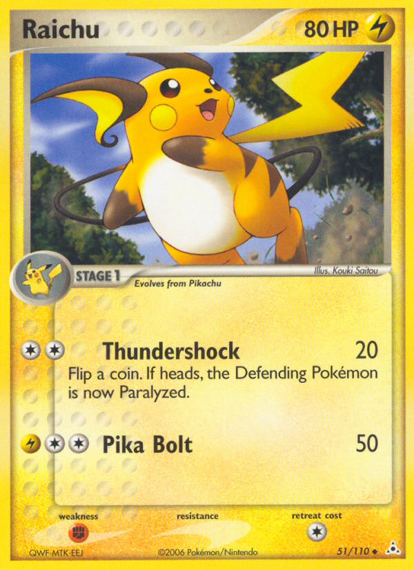 Raichu (51/110) [EX: Holon Phantoms] | Pegasus Games WI