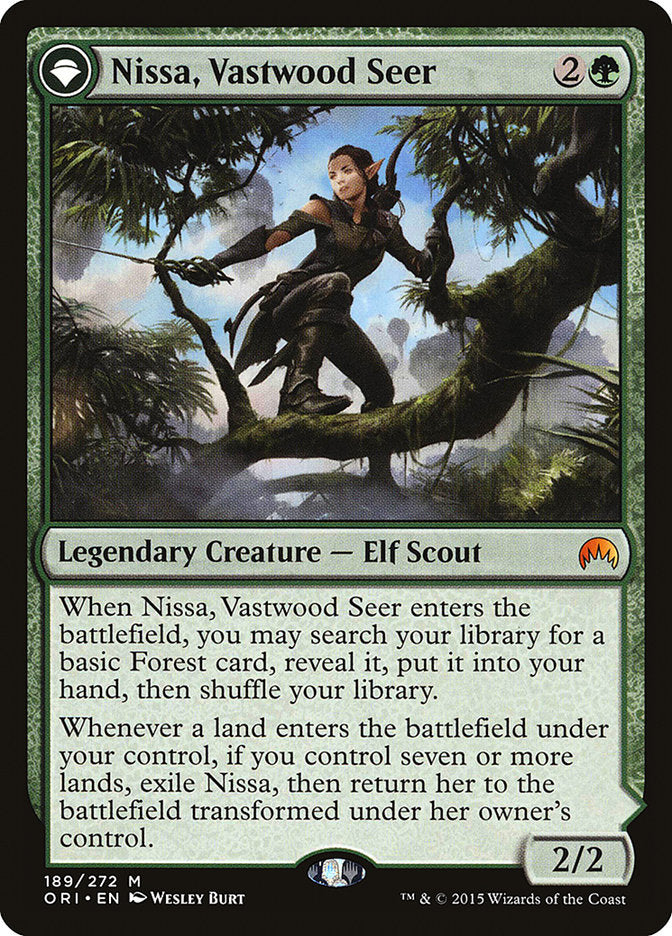 Nissa, Vastwood Seer // Nissa, Sage Animist [Magic Origins] | Pegasus Games WI