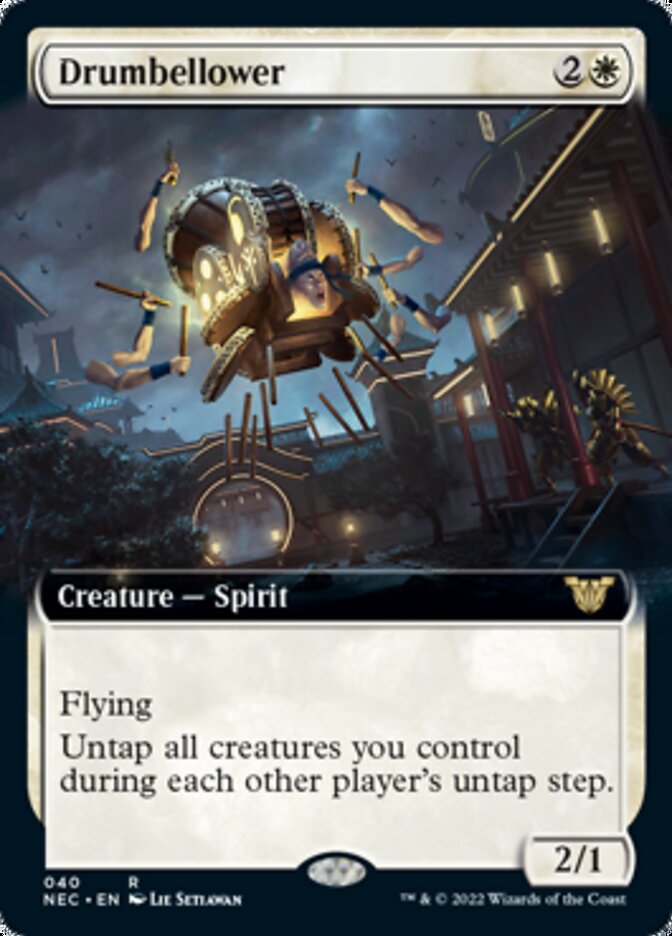 Drumbellower (Extended Art) [Kamigawa: Neon Dynasty Commander] | Pegasus Games WI