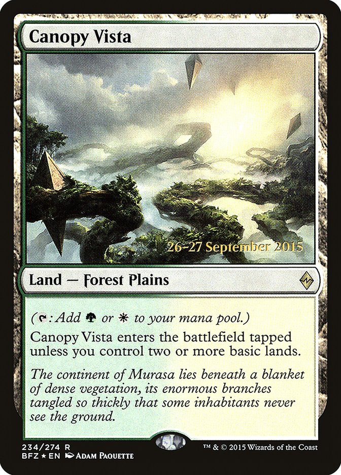 Canopy Vista [Battle for Zendikar Prerelease Promos] | Pegasus Games WI