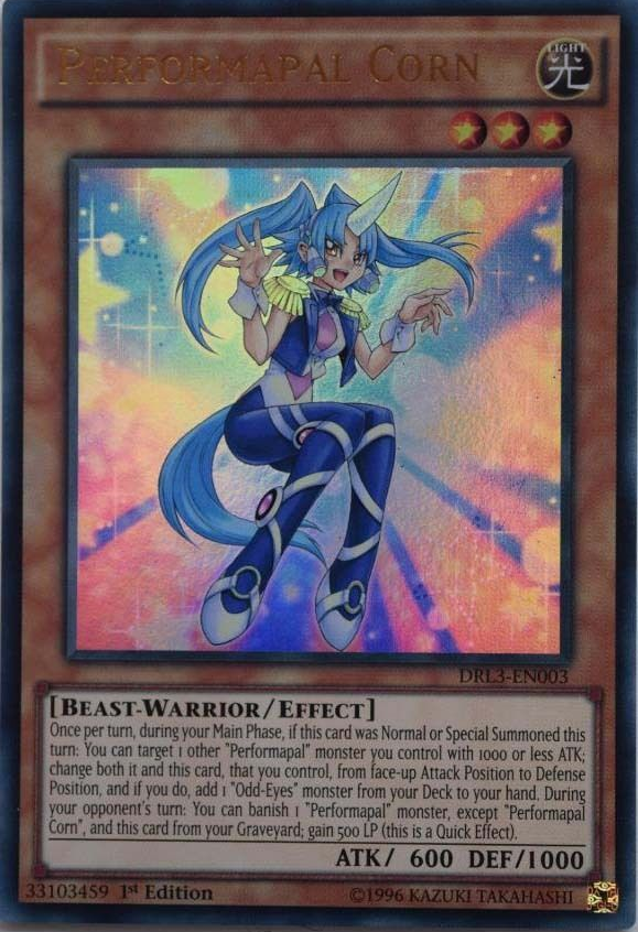 Performapal Corn [DRL3-EN003] Ultra Rare | Pegasus Games WI