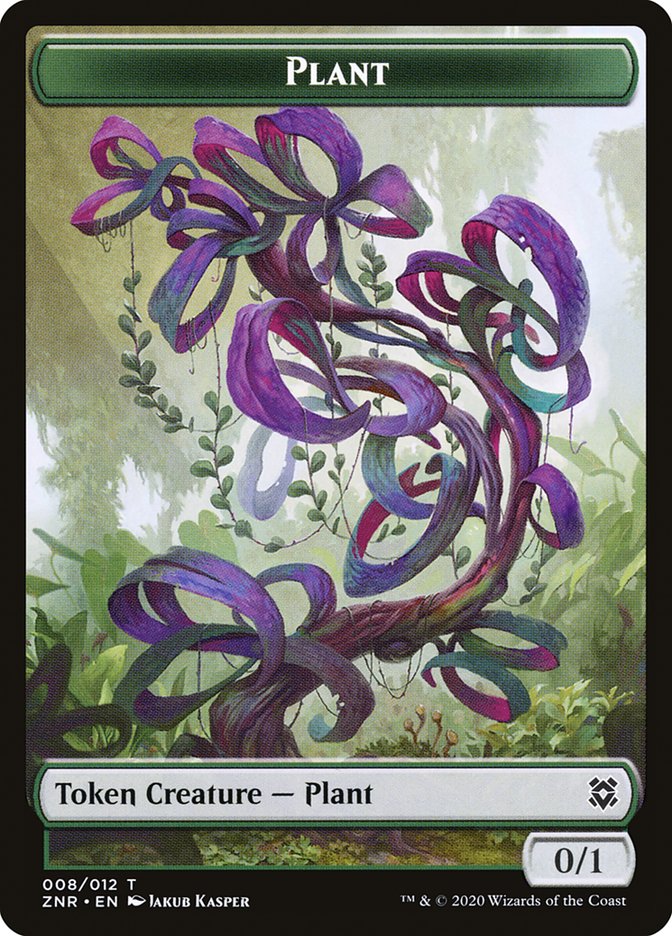 Plant Token [Zendikar Rising Tokens] | Pegasus Games WI