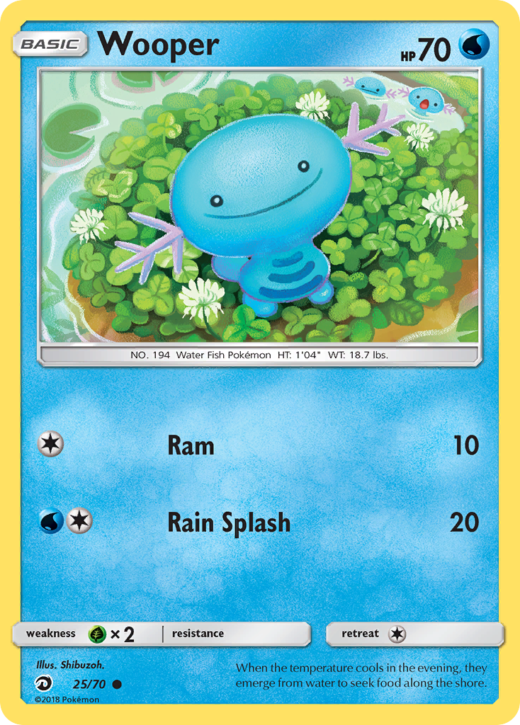 Wooper (25/70) [Sun & Moon: Dragon Majesty] | Pegasus Games WI