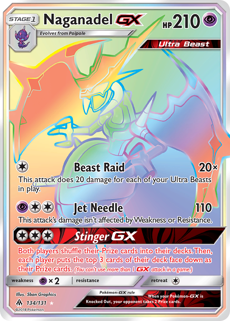 Naganadel GX (134/131) [Sun & Moon: Forbidden Light] | Pegasus Games WI