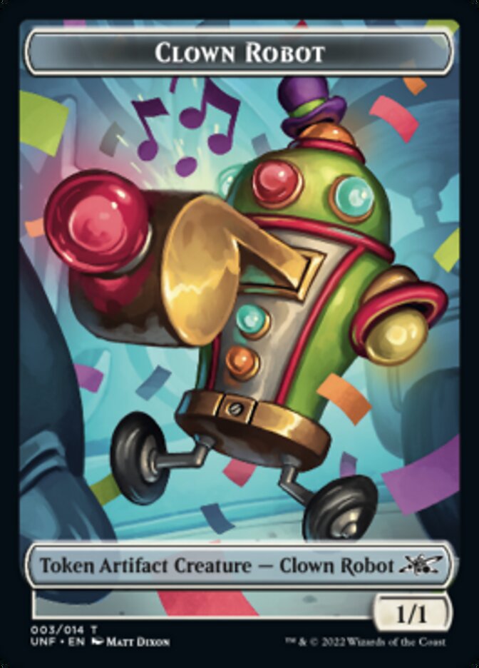 Clown Robot (003) Token [Unfinity Tokens] | Pegasus Games WI