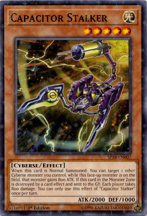 Capacitor Stalker (Starfoil) [SP18-EN007] Starfoil Rare | Pegasus Games WI