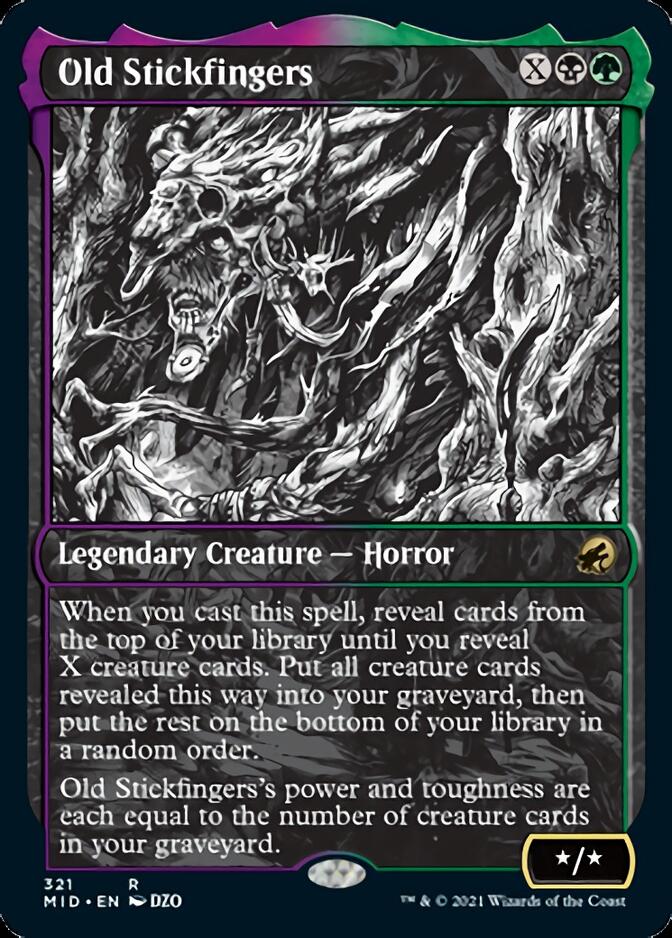 Old Stickfingers (Showcase Eternal Night) [Innistrad: Midnight Hunt] | Pegasus Games WI