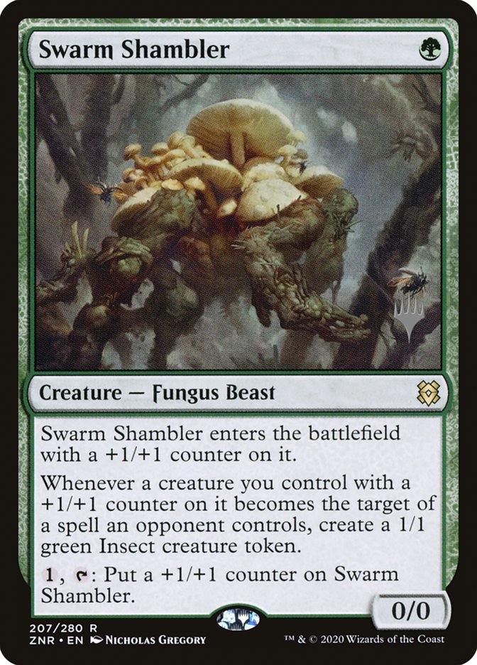 Swarm Shambler (Promo Pack) [Zendikar Rising Promos] | Pegasus Games WI